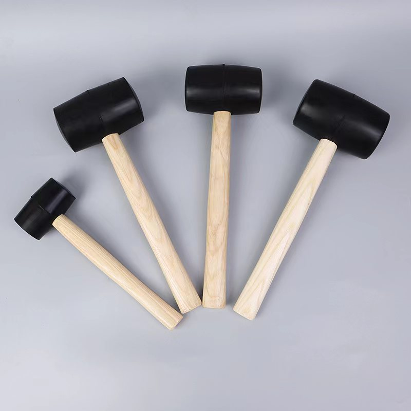 France Style Hand Tools Black White Rubber Mallet Hammer