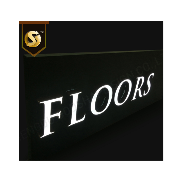 Custom Backlit Channel Letter Sign Night Glow LED Lights Board