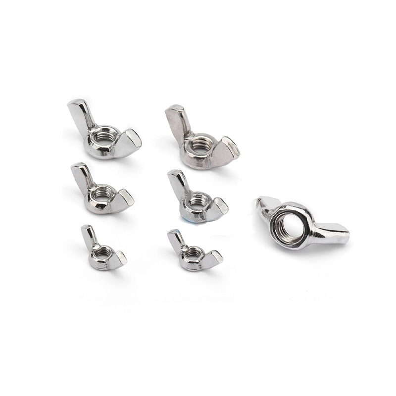 M4 M5 M6 M8 DIN315 Hand Tighten Black and White Wing Butterfly Nut Ingot Nylon Plastic Wing Nuts