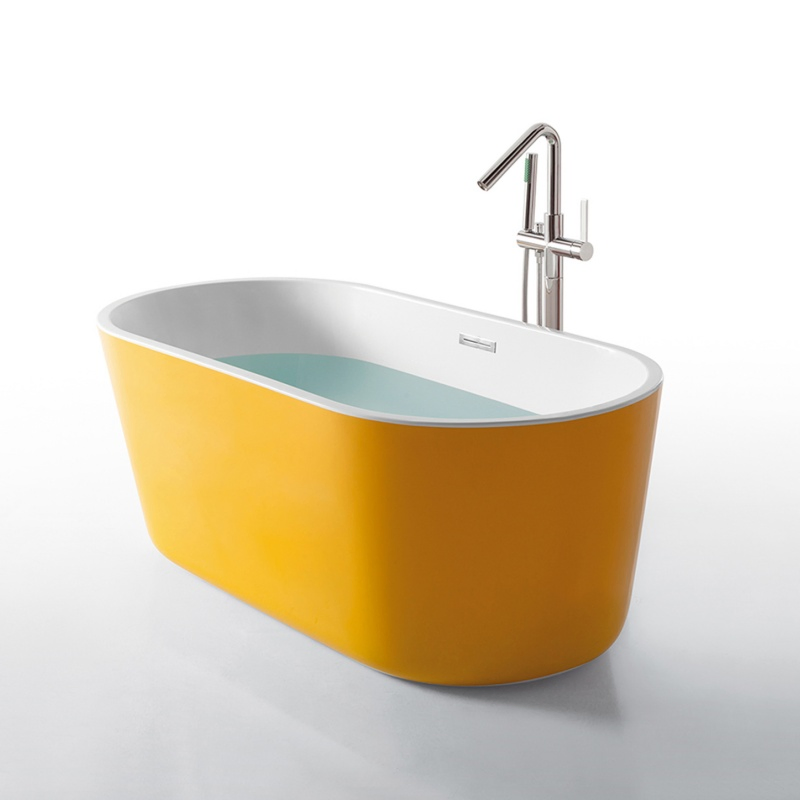 Sanitary Wares Oval Acrylic Freestanding Customized Colors Luxury Bath Tubs Ba-8202b