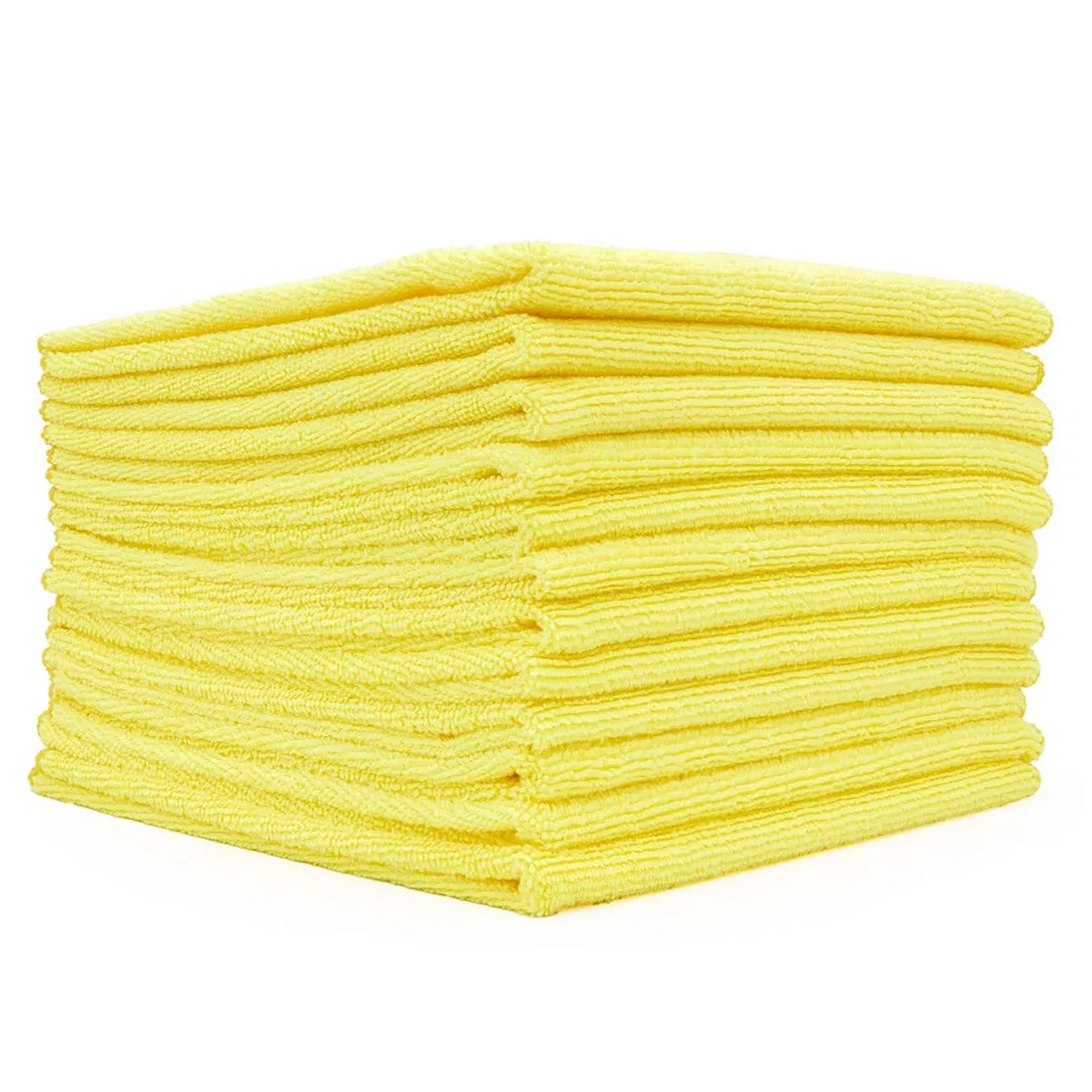 Streak-Free 300GSM Dusting Cloth Reusable Dish Towels Microfiber Cleaning Cloth Towels for Home, Car Yellow