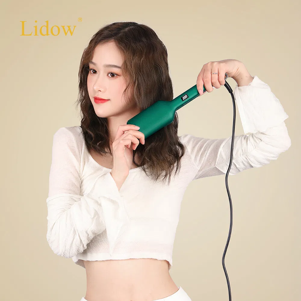Lidow Private Label Professional Hair Straightener Hair Waver Mermaid Hair Curler Ceramic Wave Curling Iron Rolls Crimper