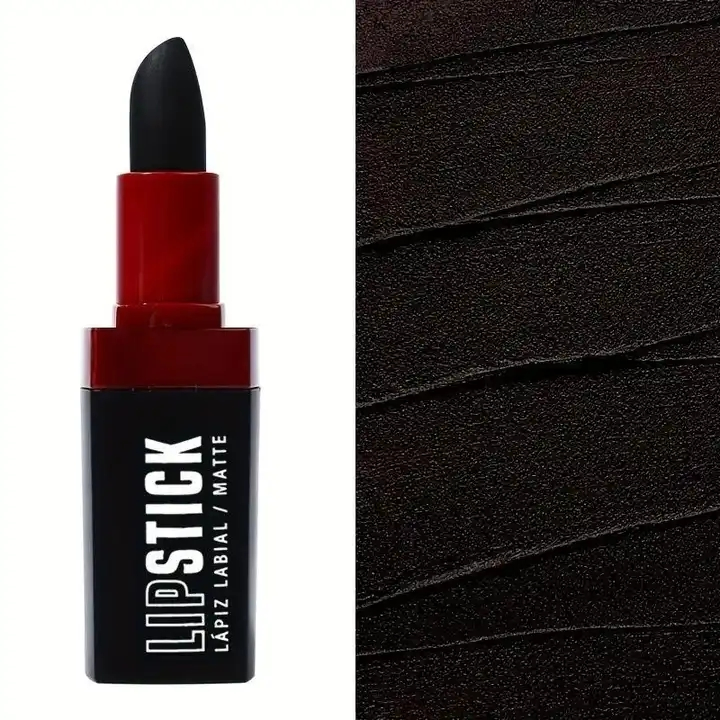 Private Label Halloween Lasting Matte Black Color Lipstick for Lip Beauty Makeup