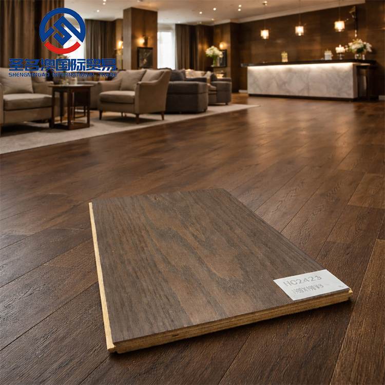 European Oak Wood Engineered Flooring Wide Plank Hardwood Flooring
