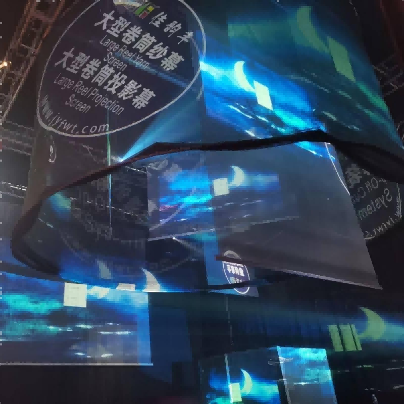 Theater Performances & Shows Heavy-Duty Stage Projection Scrim Curved/Arc Aluminum Alloy Curtaintrack
