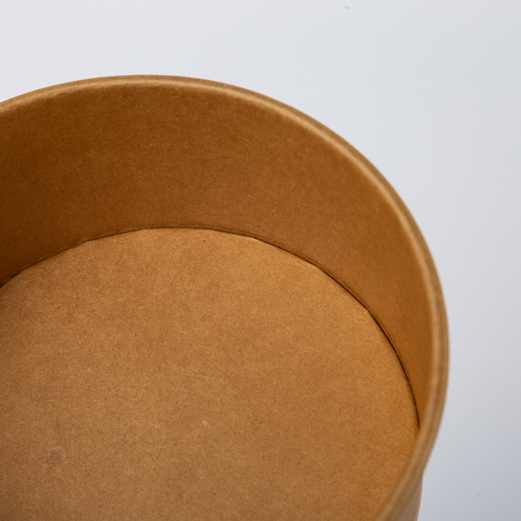 32oz Wholesale Disposable Takeaway Packaging Kraft Paper Salad Soup Bowl
