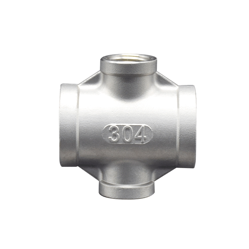 Premium DN80 Stainless Steel SS304 Female Thread Cross Pipe Fittings