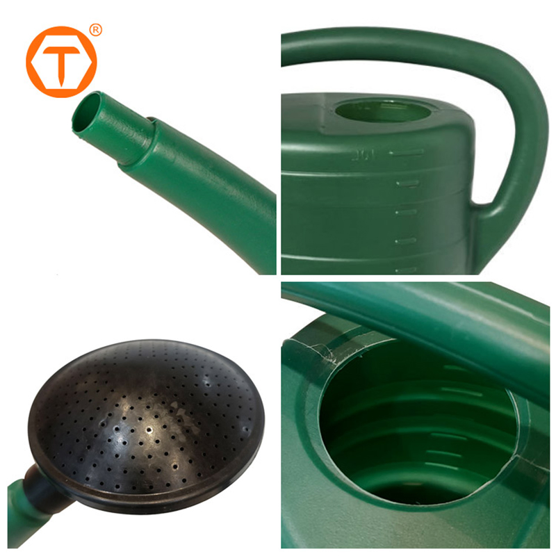 Removable Nozzle Spout 10L Large Plastic Water Pot Garden Watering Can with Long Spout