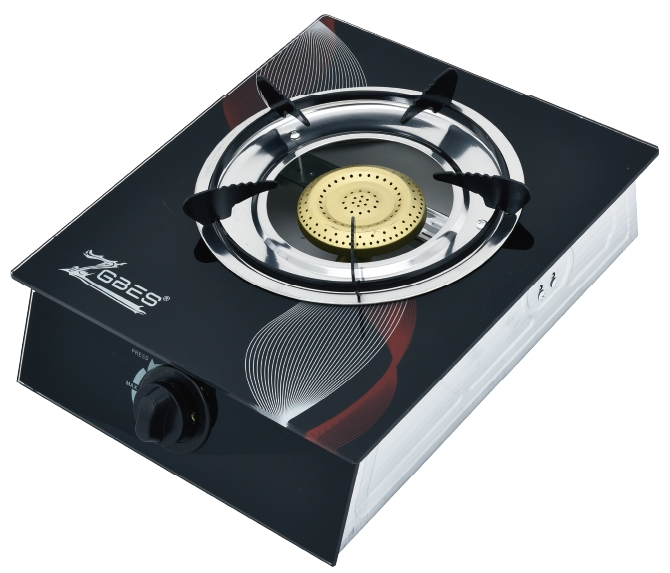 Premium Tempered Glass Single Burner Gas Stove for Efficient Cooking