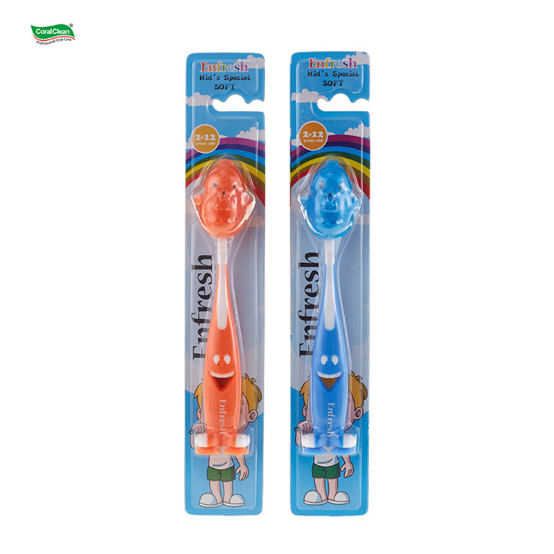 Smiling Style Kids Teeth Brushes with Dust Cover Children Toothbrush