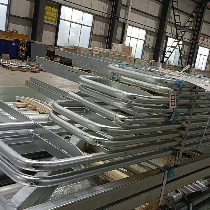 Industrial Steel Staircases Featuring Anti-Slip Fish Eye Design