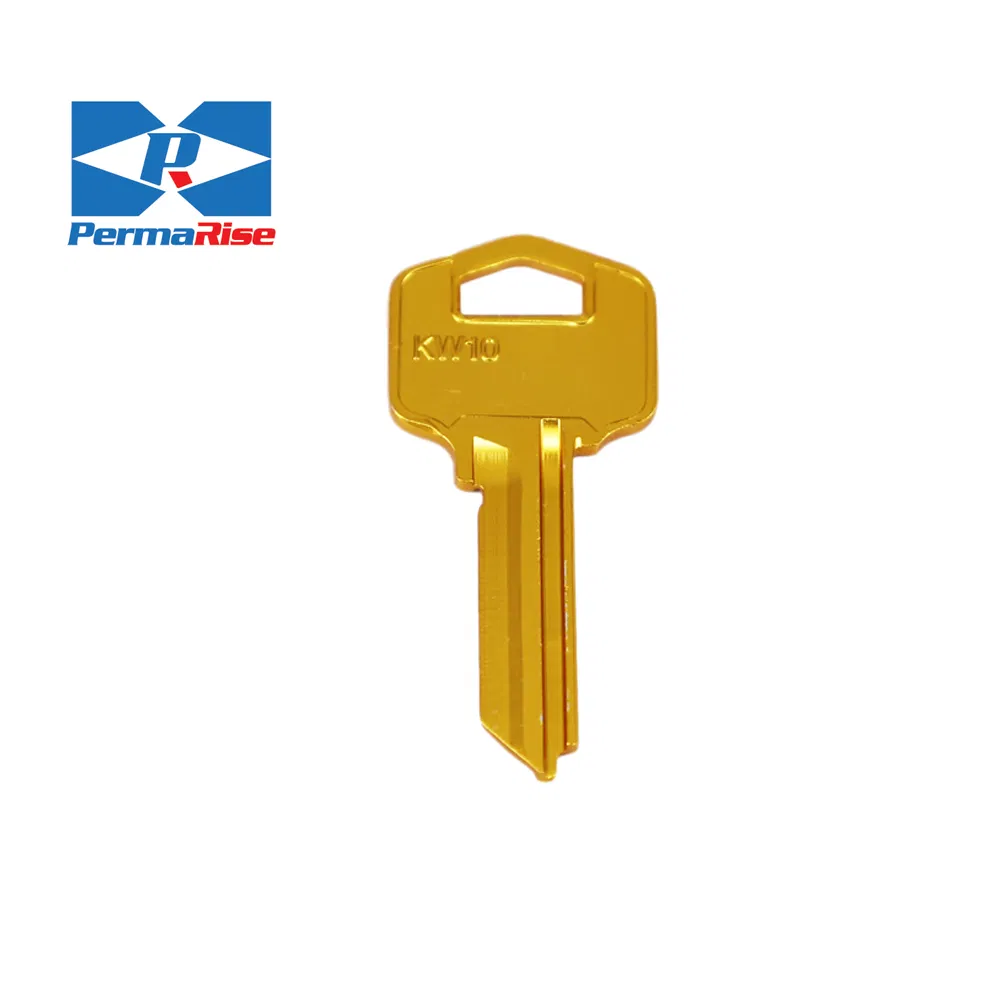 Customized Universal Key Blank Key Uncut Colored Titanium Plated Mixed Set for Residential House Door Keys
