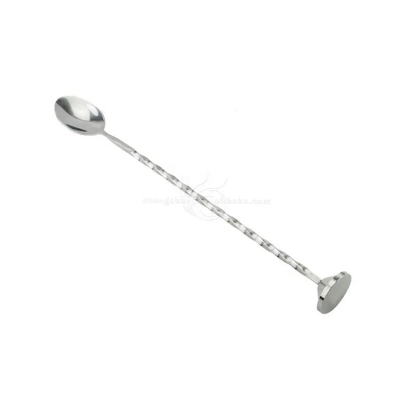 Cocktail Bar Mixing Long Stainless Steel Stick Spoon Martini Stirrers