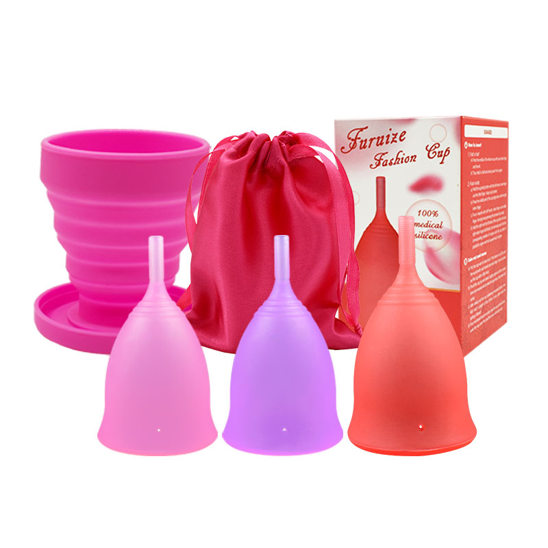 Copa Menstrual Con Valvula Round Menstrual Cup Menstrual Silicone Cup