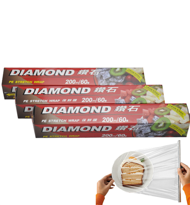 Disposable PVC Plastic Wrap Commercial Supermarket Fruit Household Food Grade