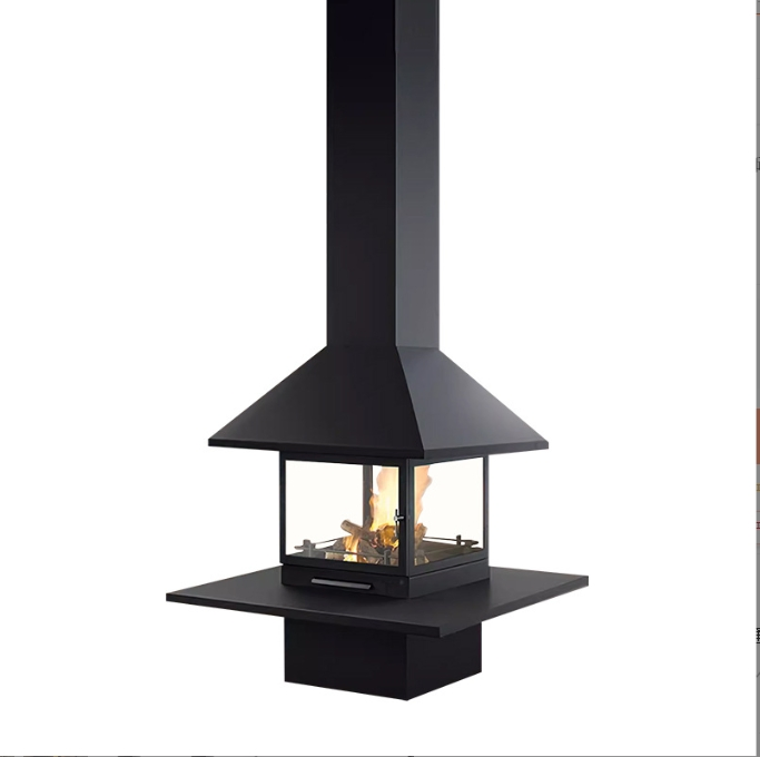 Vintage Cast Iron Wood Burning Stove for Indoor Heating