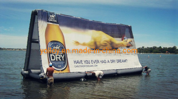 Inflatable Frame Water Advertising Billboard Float