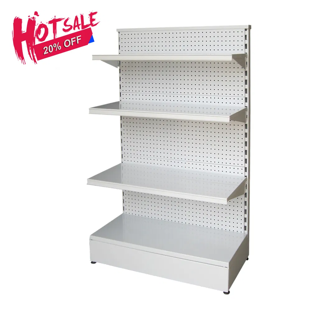 Double Side Large Capacity Modern Custom Pegboard Metal Stand Hardware Display