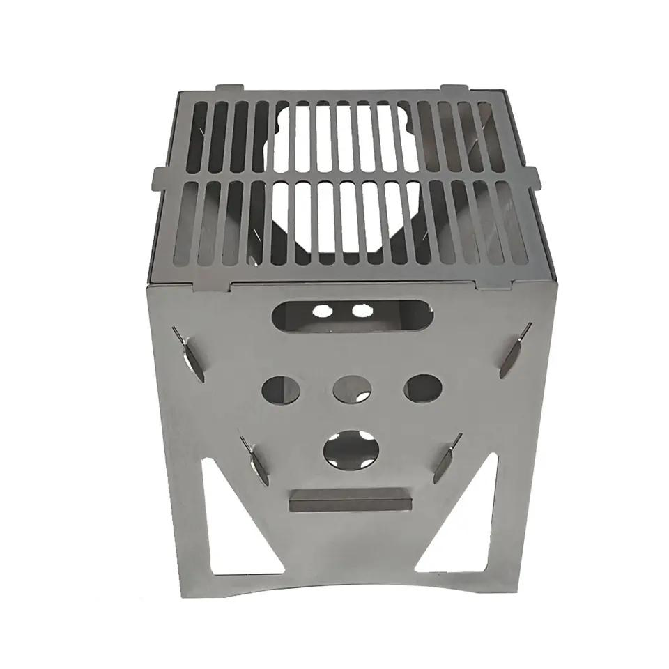 Outdoor BBQ Grill Metal Barbecue Pit Corten Steel