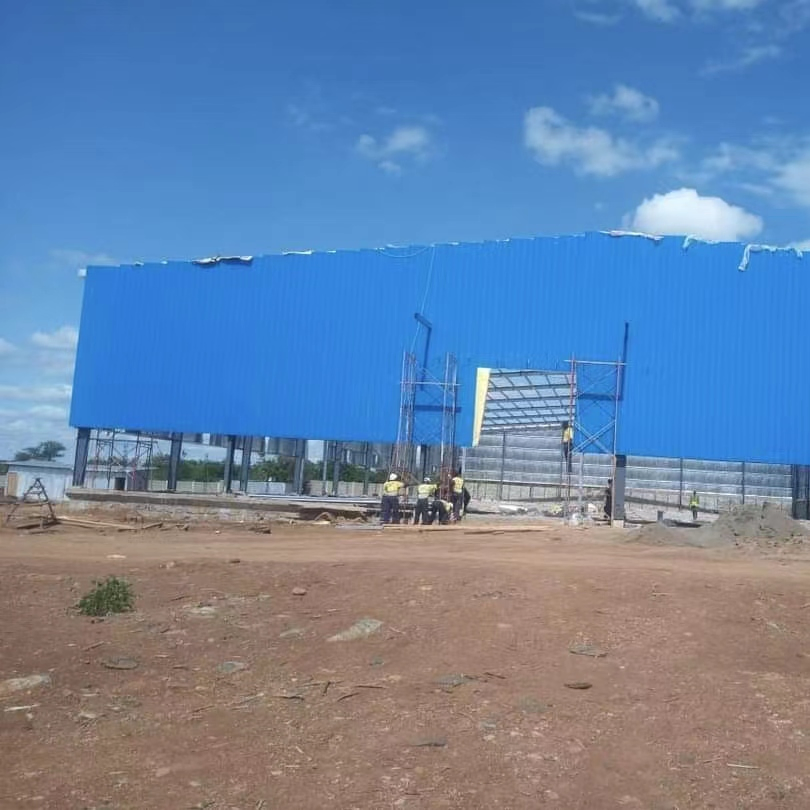 H-Beams Steel Galvanized Columns Easy-Installation Building for Warehouse/Workshop