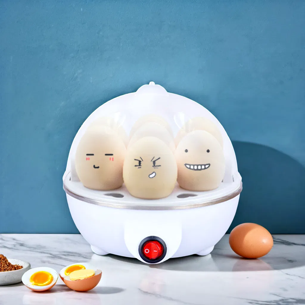 Compact Automatic Egg Cooker: Versatile Steamer for Quick Cooking