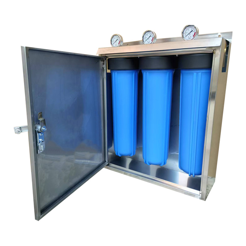 20" 3 Stage Stainless Steel Frame Whole Home Water Filtration System for Whole House