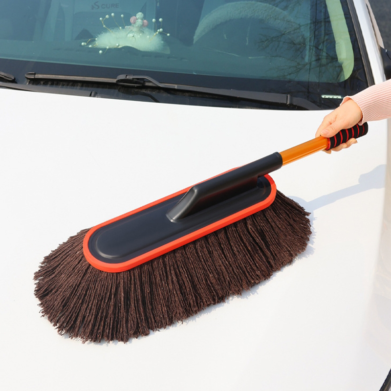 Esun Telescopic Car Wash Brush Microfiber Car Wash Brush Retractable Dust Removal Wax Brush