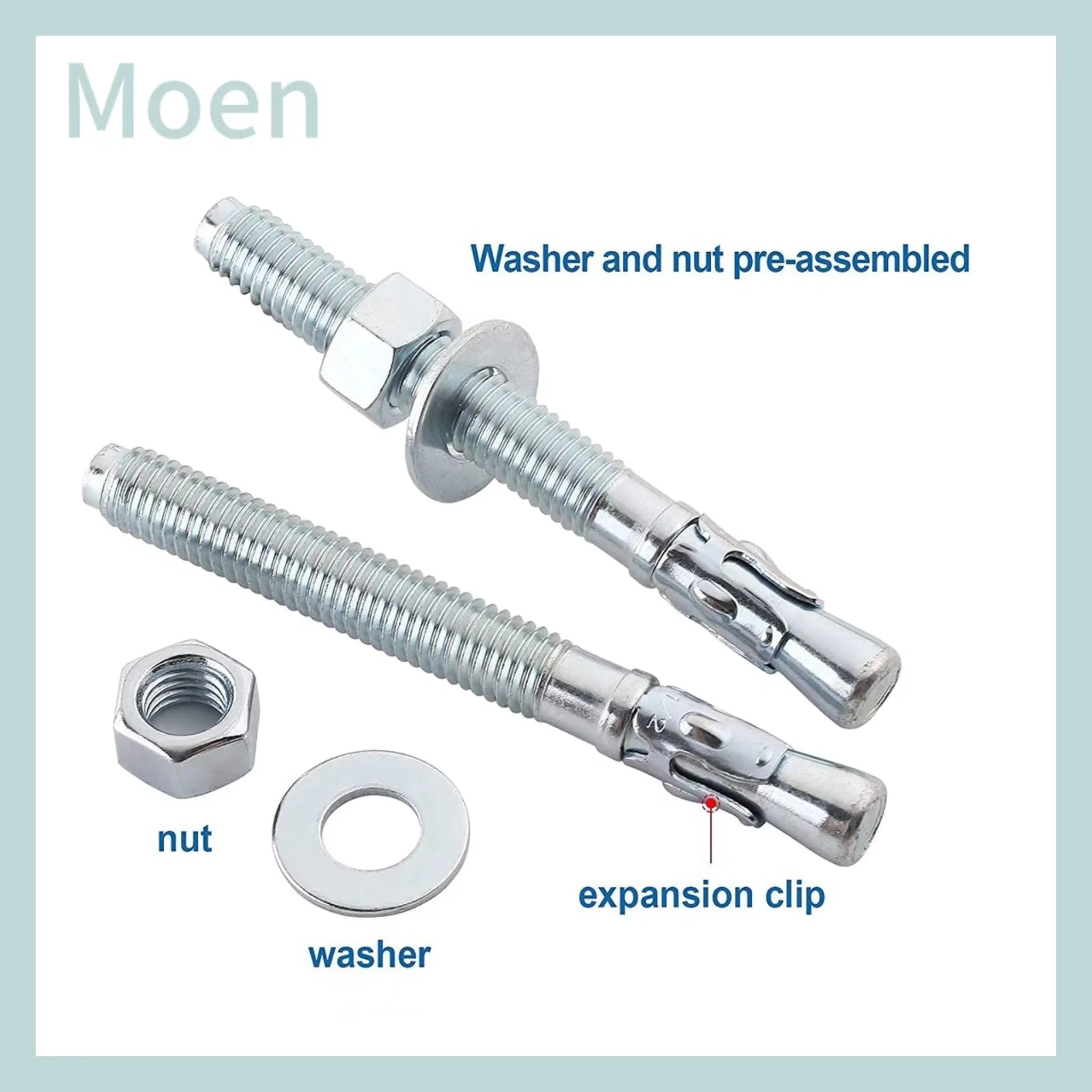 Анкерный болт клиновой M6 M8 M10 для бетона