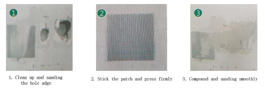 Стекловолоконный армирующий патч для стен