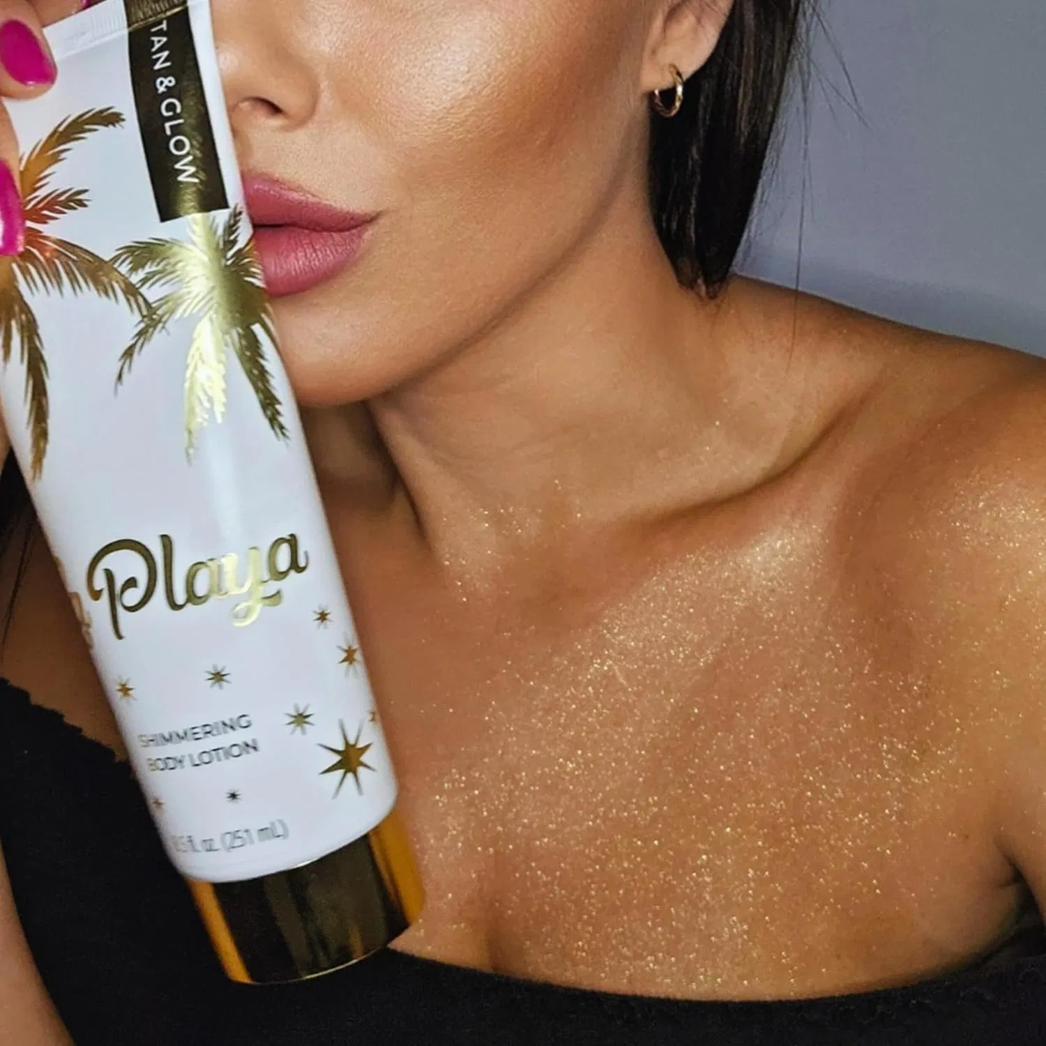 Beauty Cosmetics Skin Care Natural Moisture Shimmery Tanning Body Lotion
