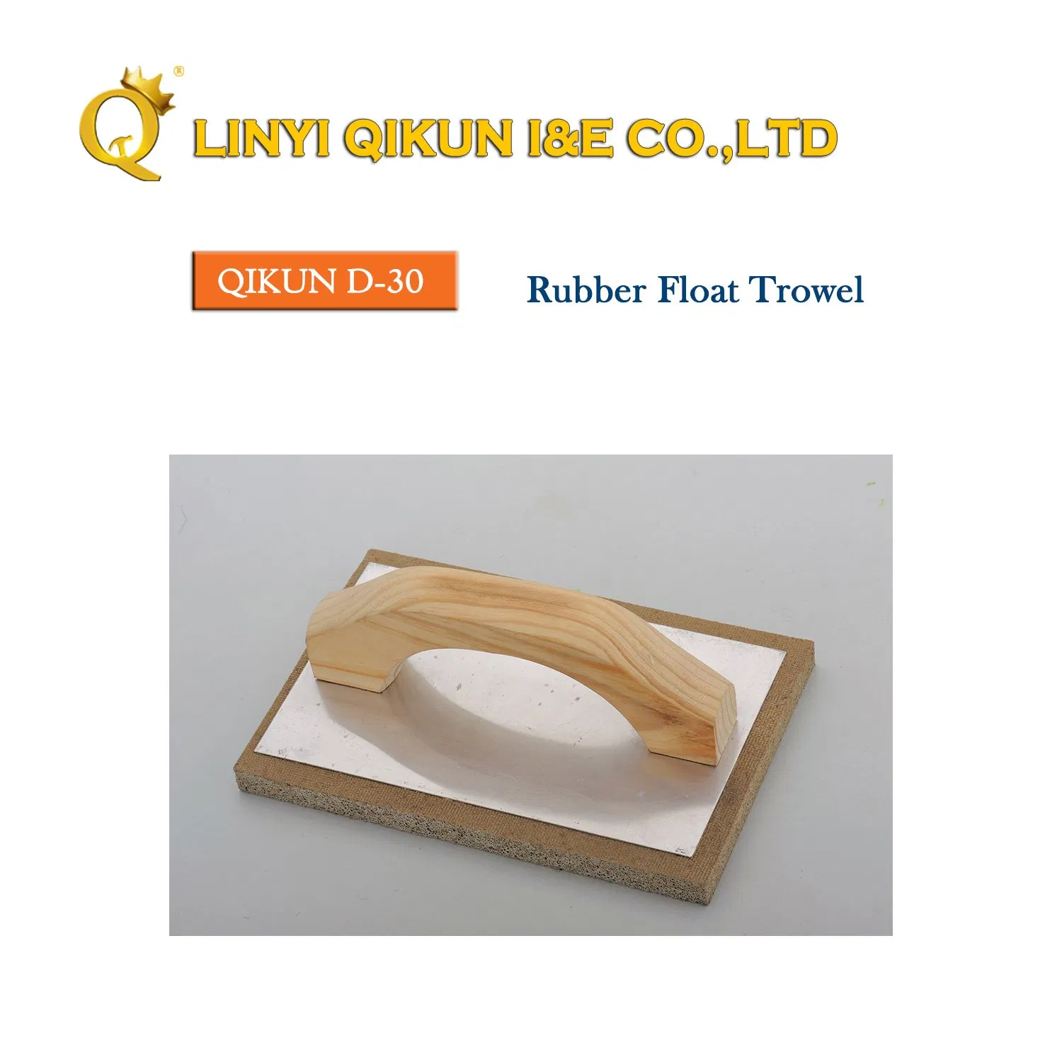 D-28 Construction Decoration Paint Hardware Hand Tools Plastic Handle Board Rubber EVA Bottom Rubber Float Trowel