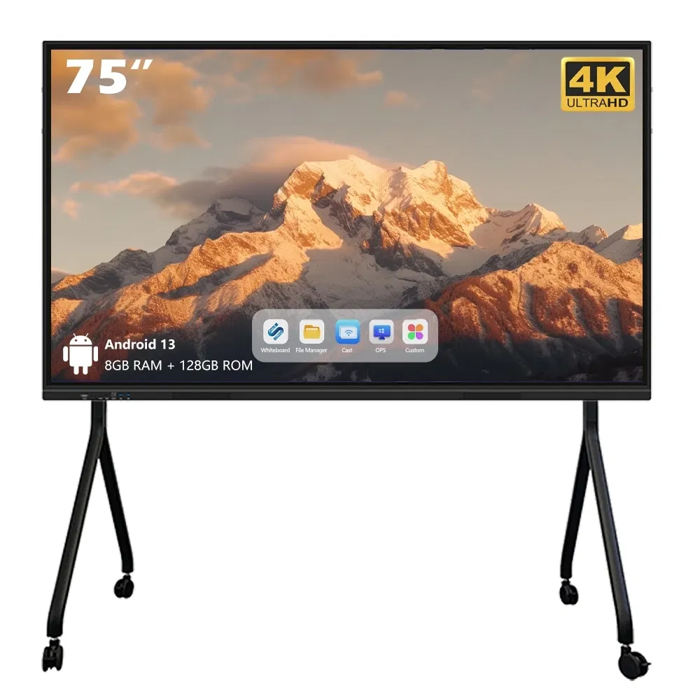 Low Power Consumption Long Battery Life Herringbone Bracket All-in-One Interactive Smart Board