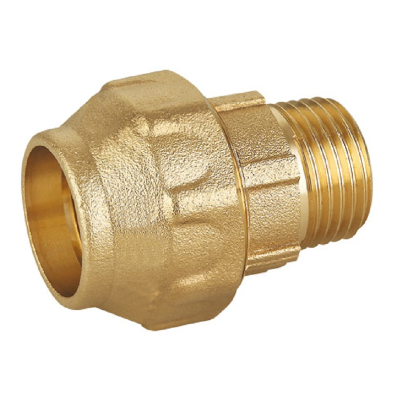Brass Compression Forging PE Pipe Connect 90 Degree Elbow Fitting