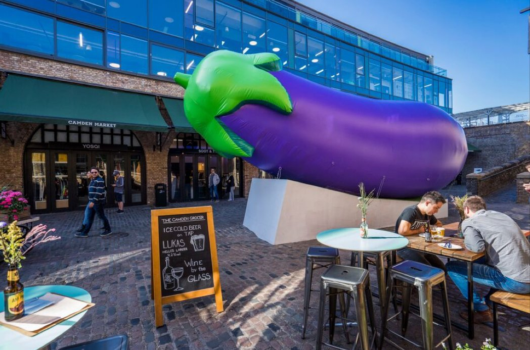 Boyi Advertising Inflation Eggplant Vegetable Air Balloon PVC Balloon