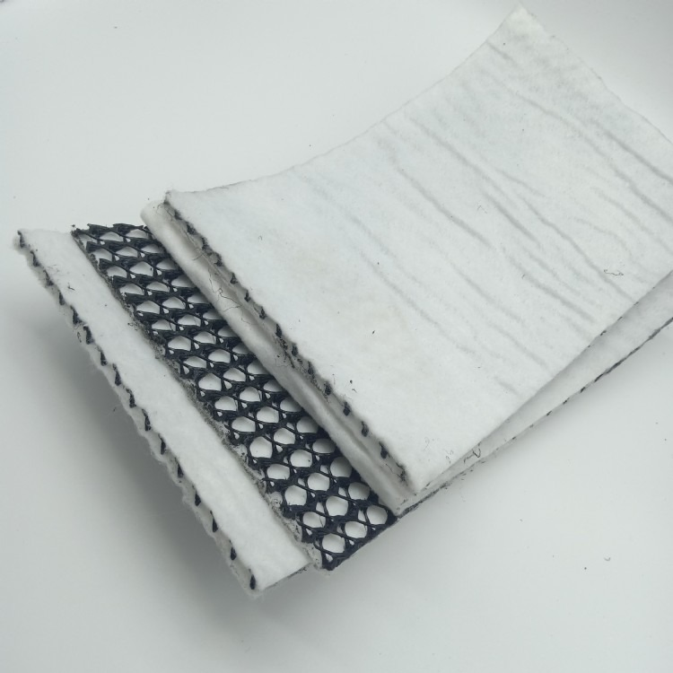 HDPE Drainage Black Geonet Coated PP Pet Nonwoven Geotextile for Road Paving Construction