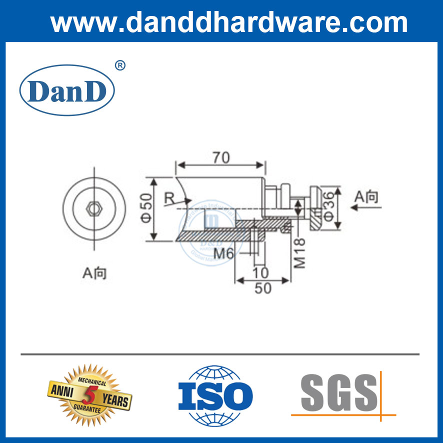 Durable Stainless Steel 304 Frameless Glass Shower Door Hanging Wheel