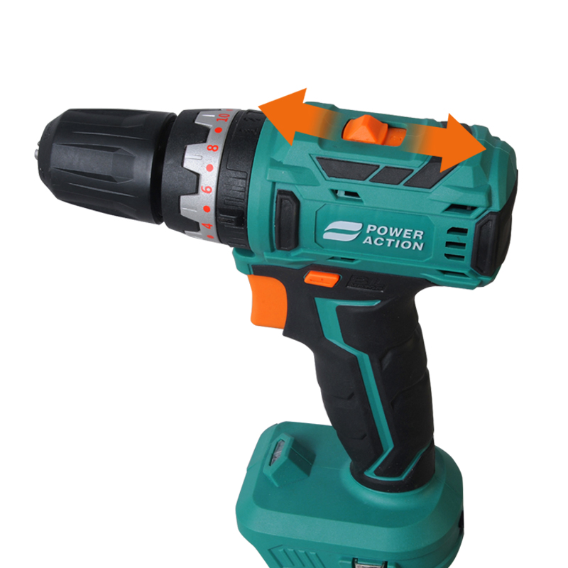 Power Action Brushless 20V Lithium Ion with Hammer Function Cordless Impact Drill