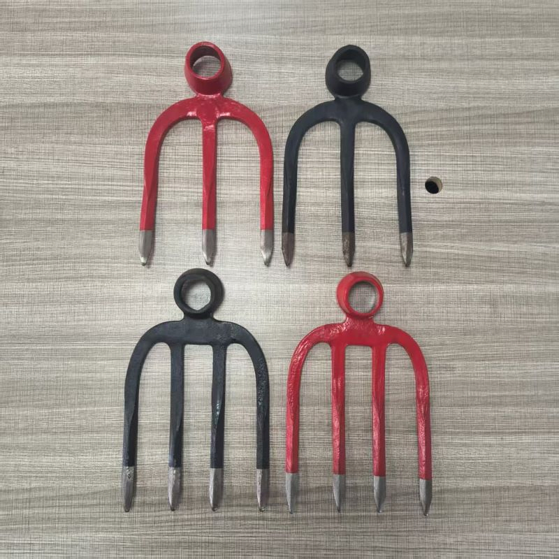 Field Fork Hoe for Multi-Purpose Digging Turning Soil Three-Tooth Four-Tooth