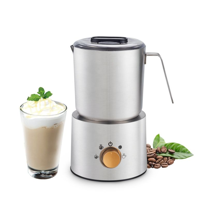 Coffee Shop Detachable Automatic Stainless Steel Electric Milk Frother Warmer for Coffee
