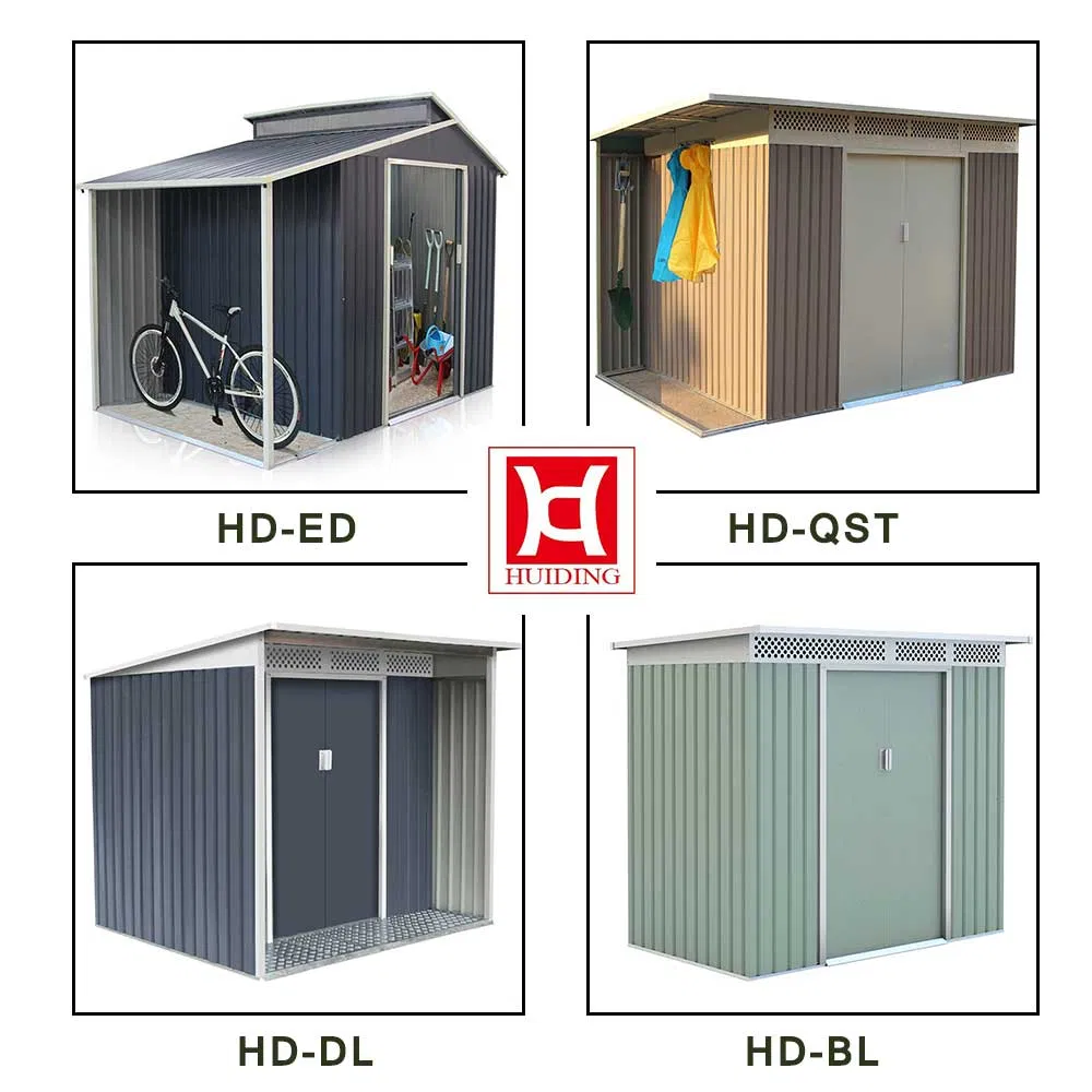 Huiding Cheap Durable Metal Storage Garden Sheds Outdoor for Sale