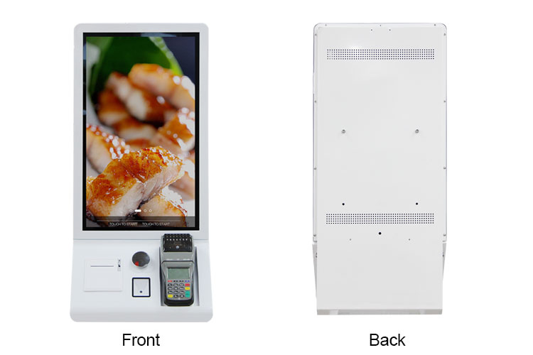 New Trend Smart Retail Terminal Self Payment Touch Kiosk 24inch Screen POS Printer and Qr Scanner