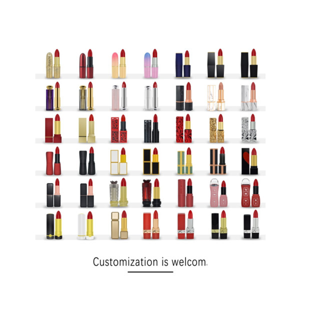 Customized Private Label New Square Tube Lipstick DIY Round Pipe Matte Lipstick