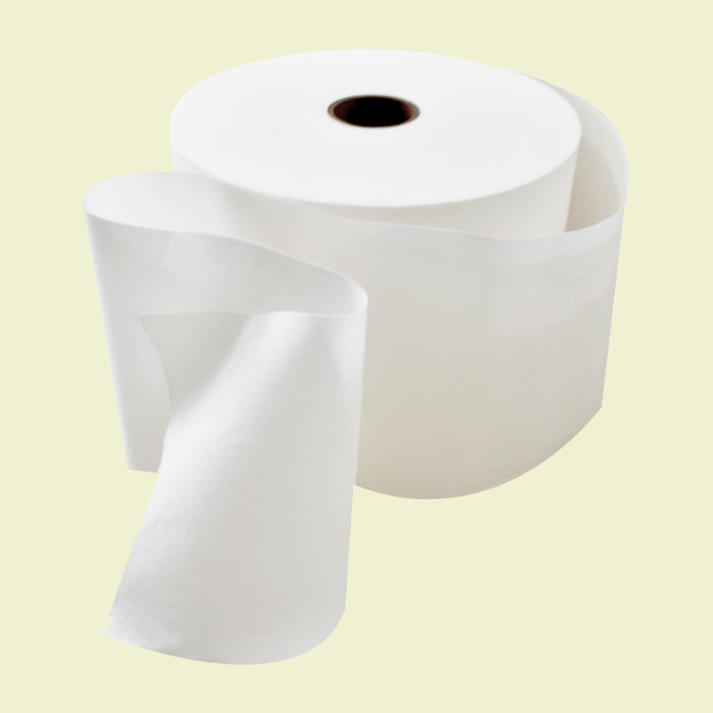 White Airlaid Paper Jumbo Roll Raw Paper Absorbent for Napkin or Serviette