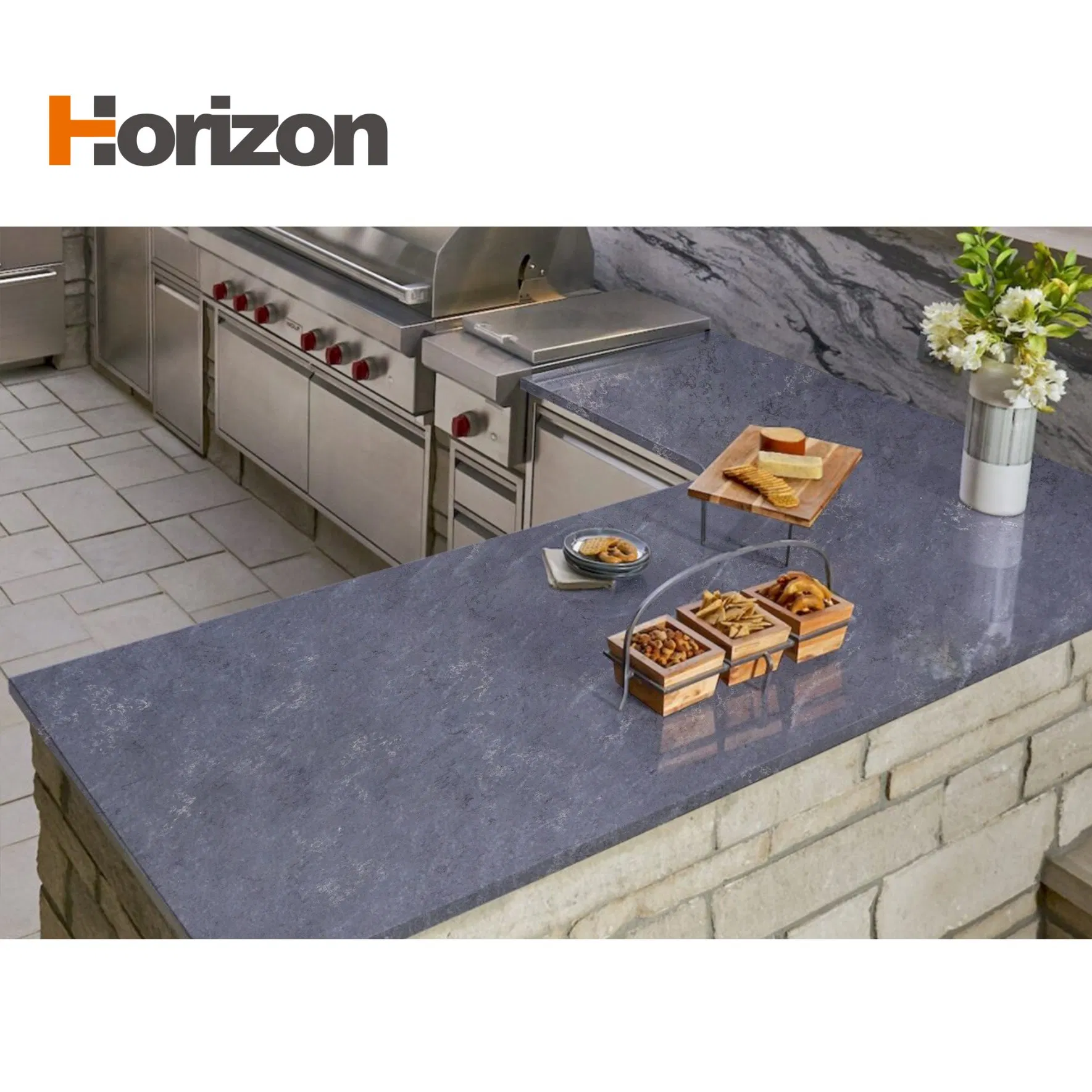Leading Manufacturer Horizon Stone Supply Quartz Stone for Home Worktop Decoration