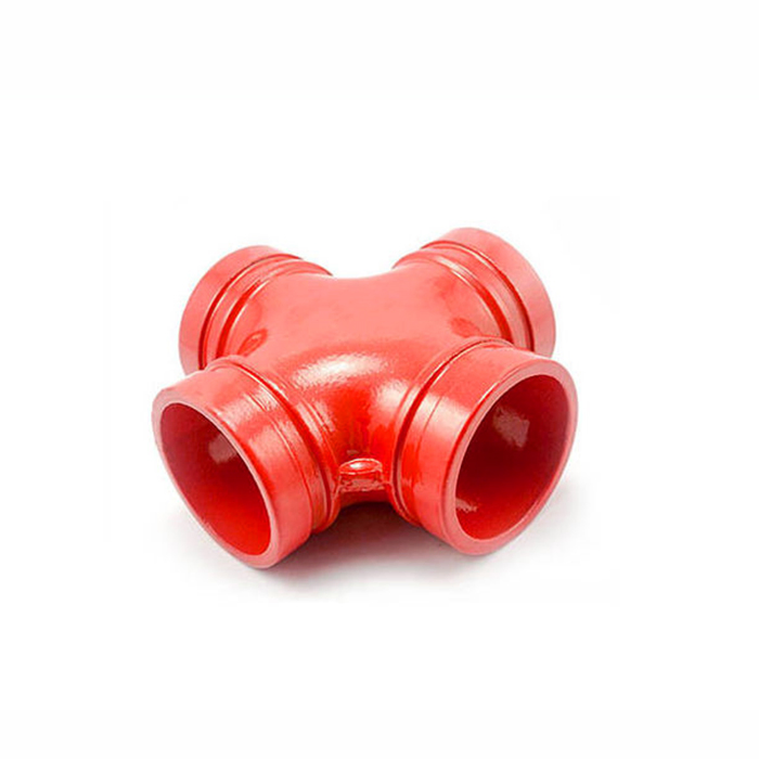 FM Ductile Cast Iron Di Threaded Reducing Cross for Fire Fighting