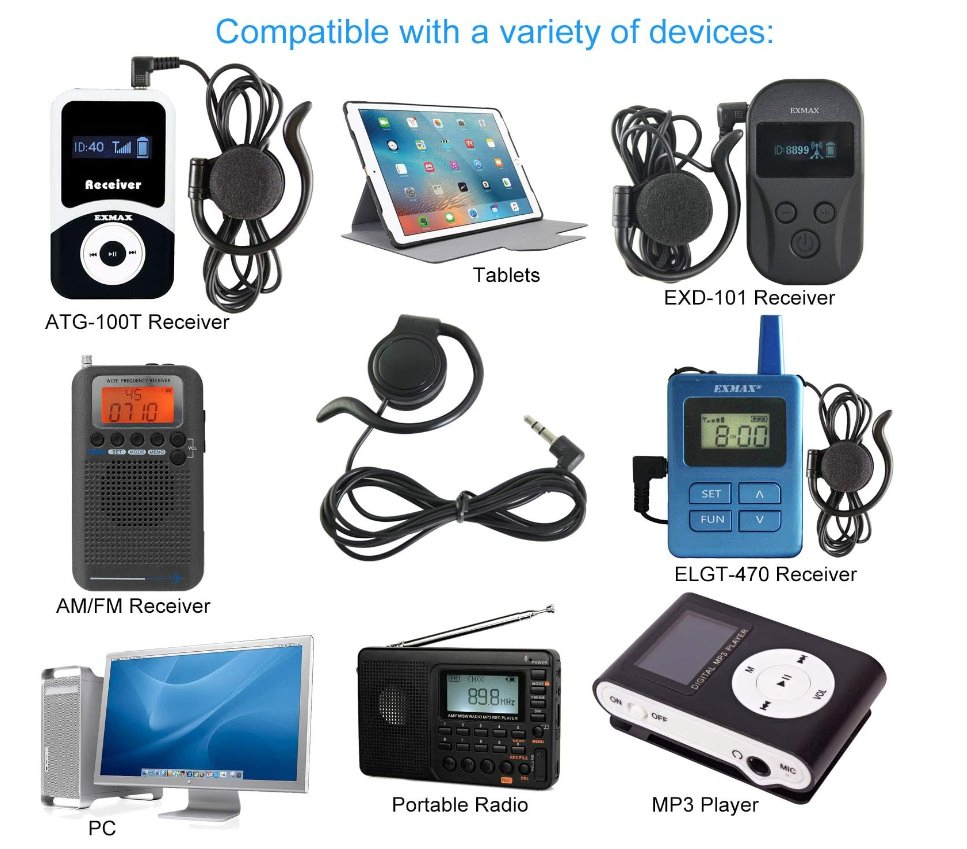 Wholesale Wired Single Side Earphone for Tour Guide Simultaneous Interpretation