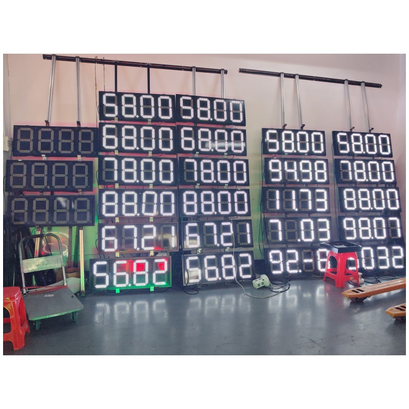 8"10"12"24" Red LED Petrol / Fuel / Oil Price Signs Oil Station 7 Segment Display with Remote Gas Price LED Sign