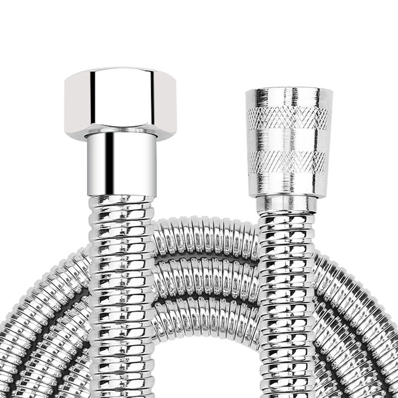 SUS 1.5-2.5m Bathroom G1/2 Nut EPDM Inner Shower Hose