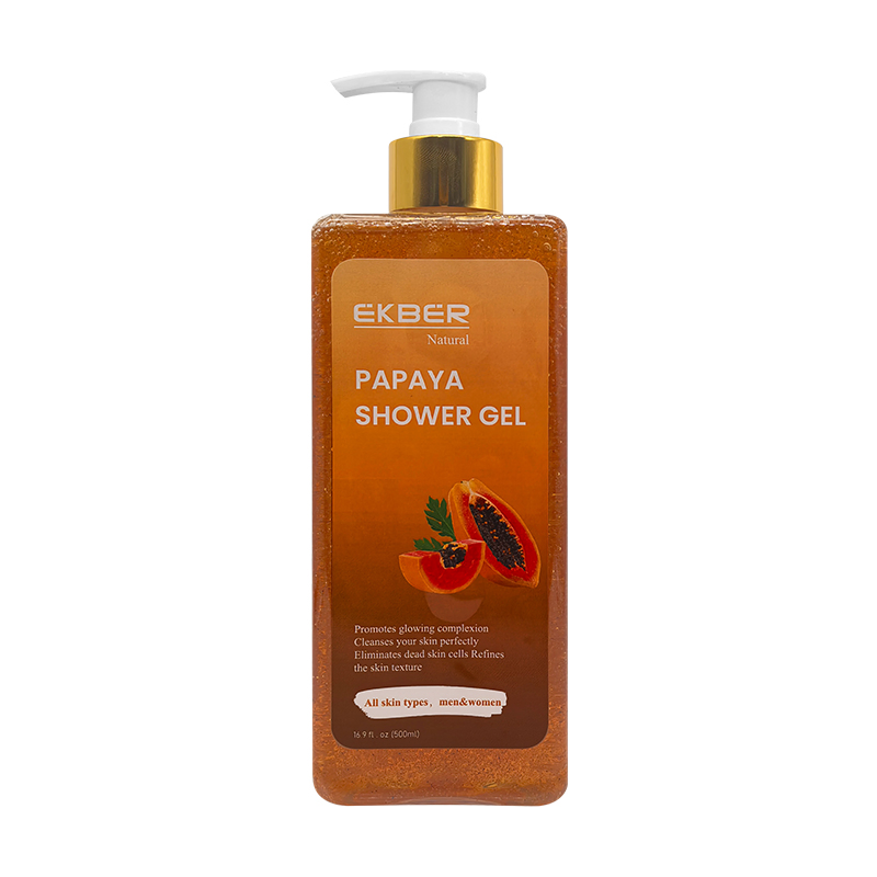 Natural Papaya Shower Gel Exfoliating Body Wash Organic Papaya Body Wash for Women
