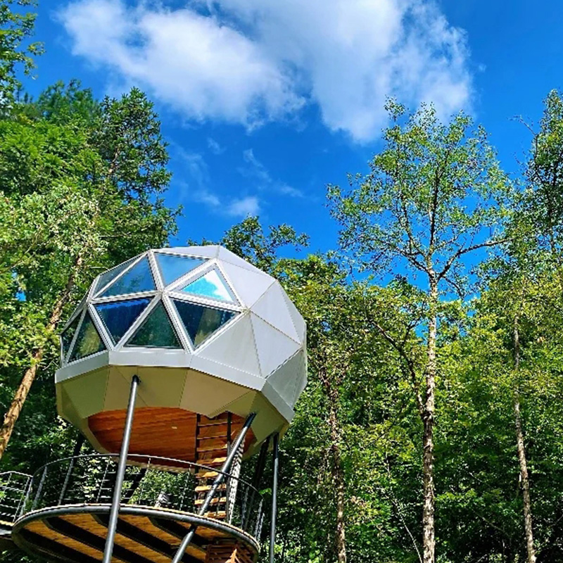 Glamping Luxury Dome Tiny House Prefabricated Houses Outdoor Dome Tent House